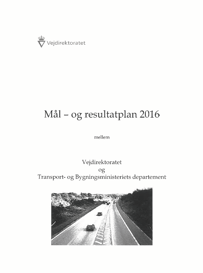 Mål- Og Resultatplan 2016